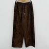 NC松紧腰抽绳豹纹阔腿裤50907（咖啡）秋季153240100321 商品缩略图3
