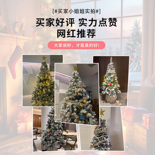 【北欧风圣诞树】圣诞节仿真发光装扮装饰品 大型diy大摆件圣诞树套餐 商品图3