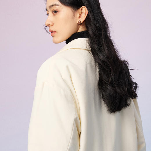 NPC潮牌90鹅绒绵羊毛混纺二合一轻薄羽绒服男秋上新翻领NP57DJ47 商品图2