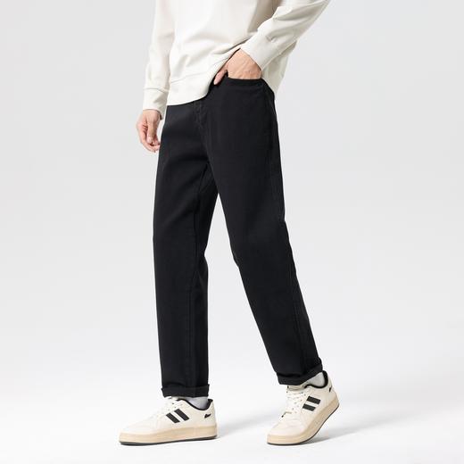 【YKK拉链】男士牛仔裤25秋款纯色时尚百搭校园通勤直筒裤男K&C 商品图2