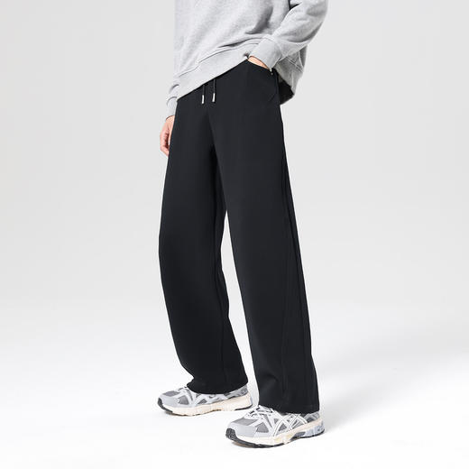 gxg.jeans男装 男士休闲裤25秋款宽松高弹力百搭日常通勤长裤舒适系带阔腿裤K&C 商品图2