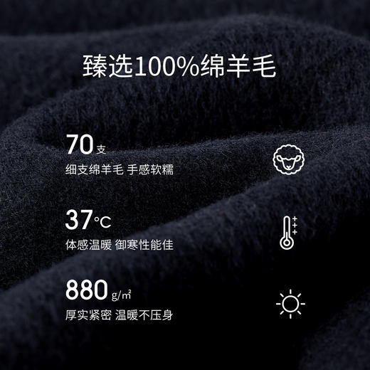 【内购】【100%绵羊毛】英伦风通勤翻领撞色双排扣宽松保暖厚双面呢大衣-W54OA2435 商品图4