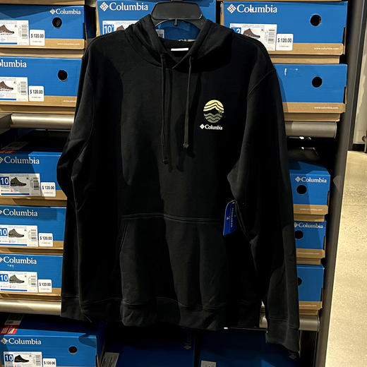 Columbia/哥伦比亚 男士棉混纺内加绒袋鼠兜保暖抽绳连帽卫衣 商品图1