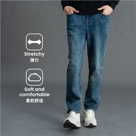 佐丹奴男装25年新款180度腰头抓绒牛仔裤01115607