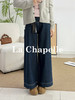会员福利【高棉+莱赛尔！重磅质感】拉夏贝尔/La Chapelle高腰垂坠阔腿裤~宽松遮胯显瘦大码牛仔裤 商品缩略图12