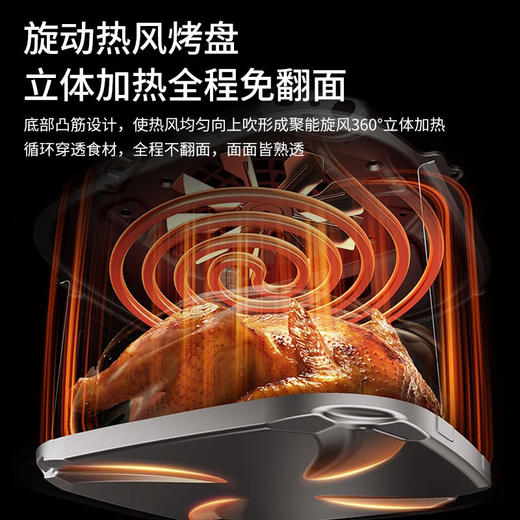 九阳空气炸锅家用5L大容量多功能无油煎炸微蒸汽嫩烤不翻面电炸锅 商品图3