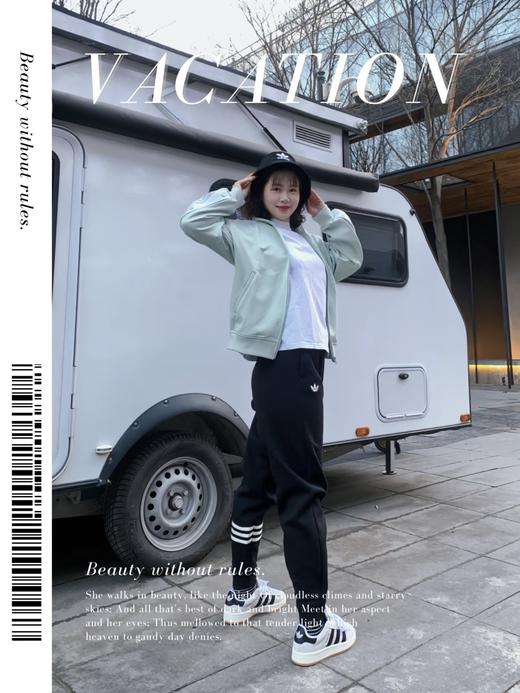 朴宰范同款！阿迪达斯 ad三叶草舒适运动梭织束脚长裤  HM1864 商品图3