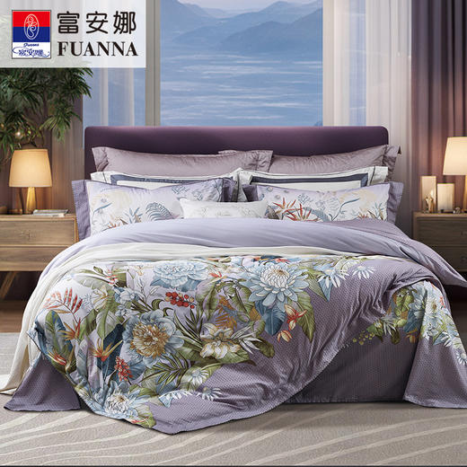 【春上新】10楼 富安娜磨毛 床单四件套云霞生梦 吊牌价 3180元 活动价1200元 商品图0