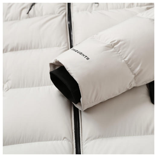 半身缘男装 冬季面包85%鹅绒螺纹袖口抗菌防静电羽绒服2618 商品图12