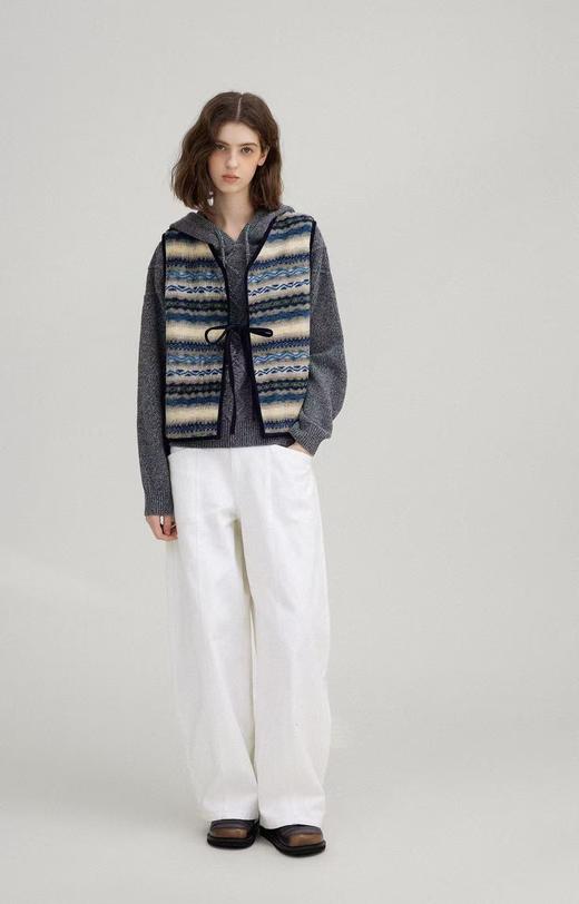 费尔岛Vintage毛茸茸复古氛围感百搭马甲 商品图9