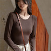 【买1送1，正肩修身鱼骨磨毛打底衫】拉毛工艺，轻、薄、软、暖，一件过冬 ✅正肩版型，修身鱼骨，上身超显瘦 商品缩略图0