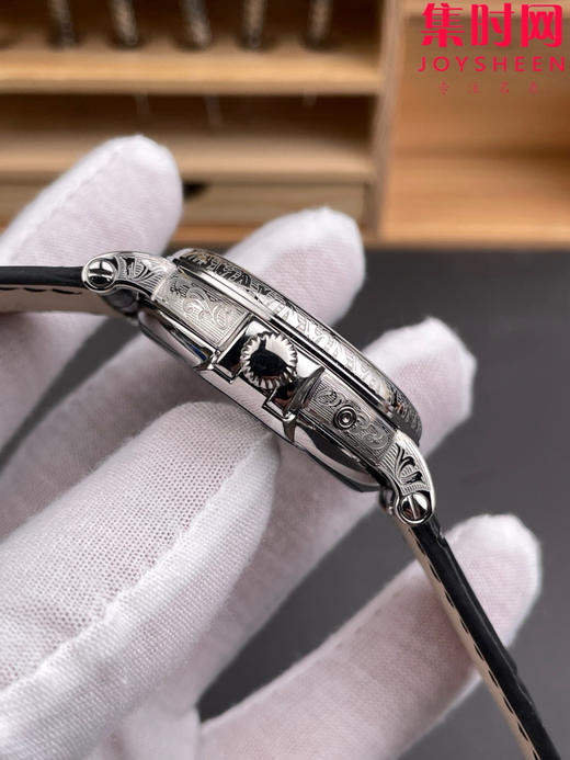 升级V3版 匠”芯“出品 典藏之作——百达翡丽古典超级复杂多功能时计5159系列“将官翻盖”万年历男士腕表 表径38mm 原版一致折叠后盖！儒雅而至！ 商品图5