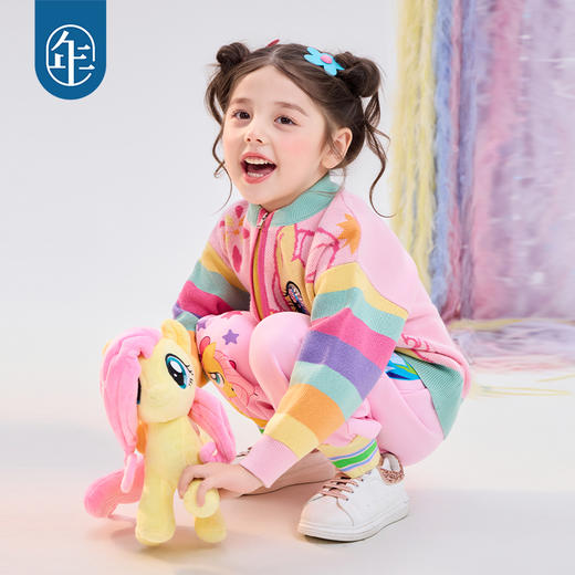 【云优选】小马宝莉联名年衣童装针织外套女童冬季新款小马宝莉新年针织外套 商品图4