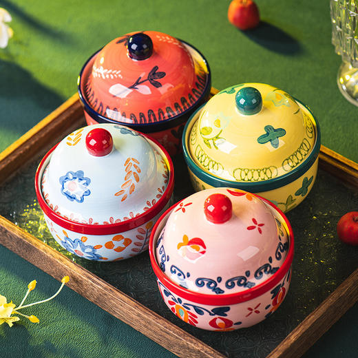 田园秘语手绘炖盅 商品图2