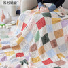 苏苏姐家虹彩拼块毯手工DIY编织钩针毯家居盖毯毛线团材料包 商品缩略图1