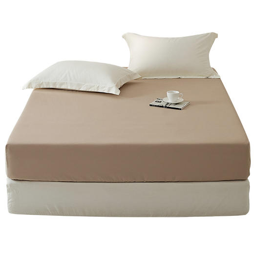 全棉磨毛~秋冬100S全棉磨毛床笠单件纯色纯棉长绒棉床单床垫保护套床垫罩 细腻柔暖 商品图4