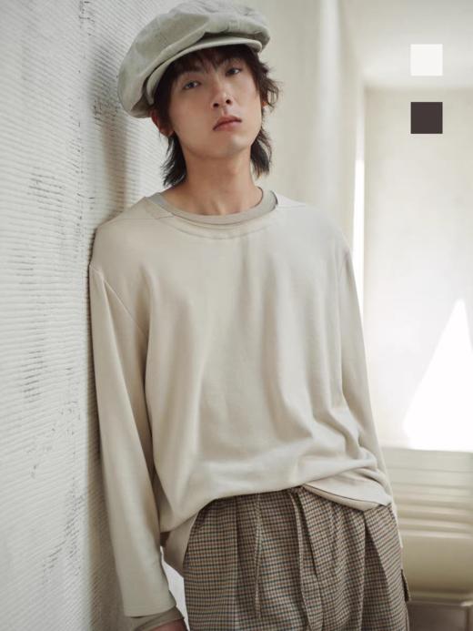 共和GongheRepub/GH24039/仿羊绒叠穿长袖T恤 商品图0