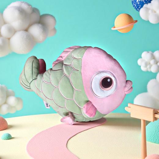 海岛萌主唐风锦意鱼符抱枕玩偶毛绒公仔玩具床上睡觉抱靠枕头礼物 商品图0