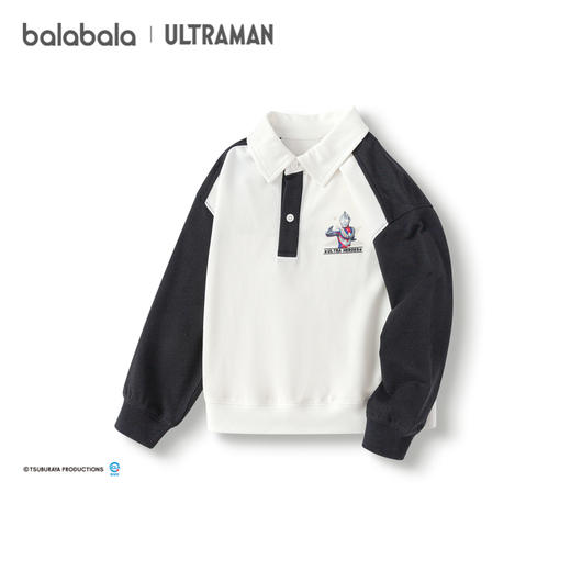 【奥特曼IP】巴拉巴拉男童长袖t恤秋装款POLO衫撞色时尚舒适潮酷 商品图4