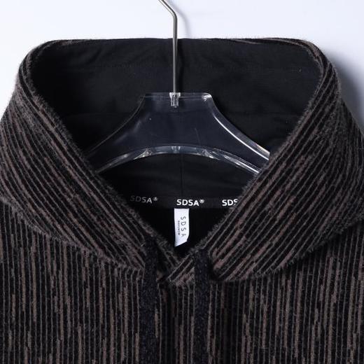 WY1414SDSA男士秋冬新款痞帅男装潮牌撞色肌理感抽绳连帽卫衣百搭时尚 商品图1