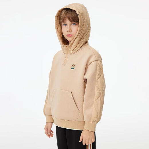 【MQD】童装男大童冬季学院风保暖连帽羽绒服 商品图3