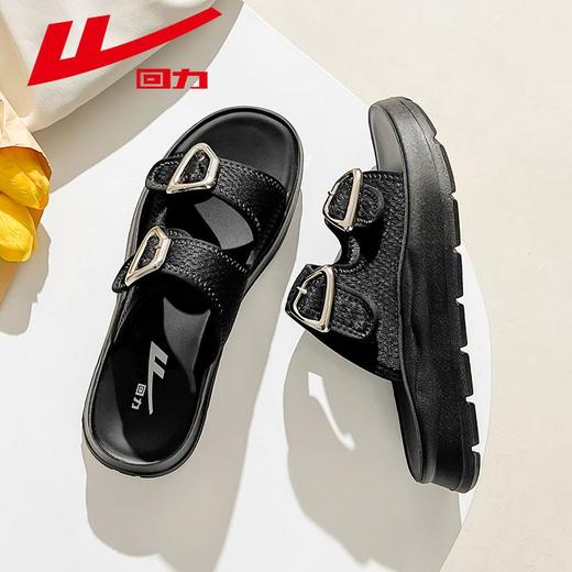 回力拖鞋女款2025夏季爆款高级ins百搭洋气外穿一字拖休闲凉拖鞋 商品图7