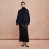 QH911斯尔丽25新款含苏力羊毛颗粒质感宽松斗篷感配同面料时尚羊毛大衣 商品缩略图9