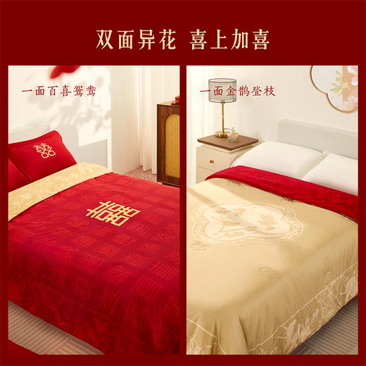 【故宫家居】百喜蚕丝被博物馆文创闺蜜新婚结婚订婚礼物送新人新娘 商品图2