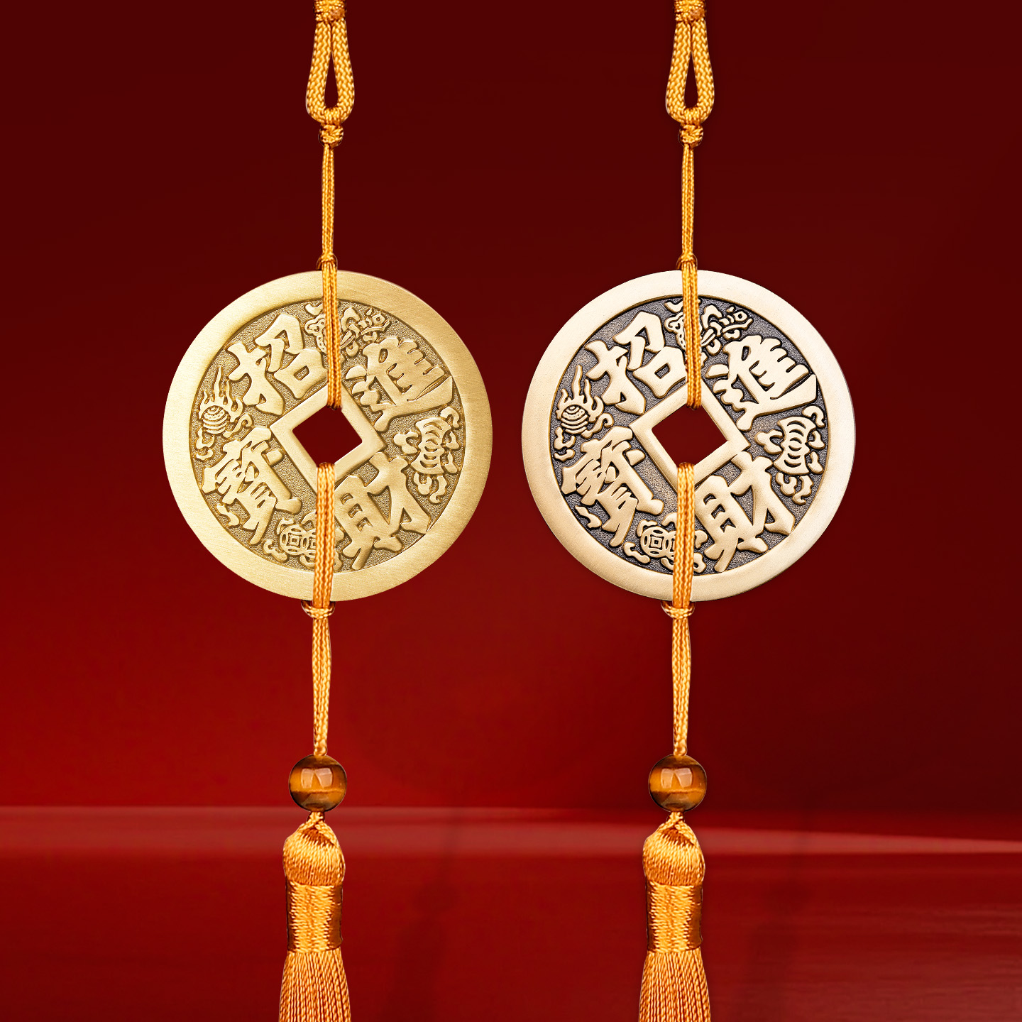 八方来财铜钱挂饰