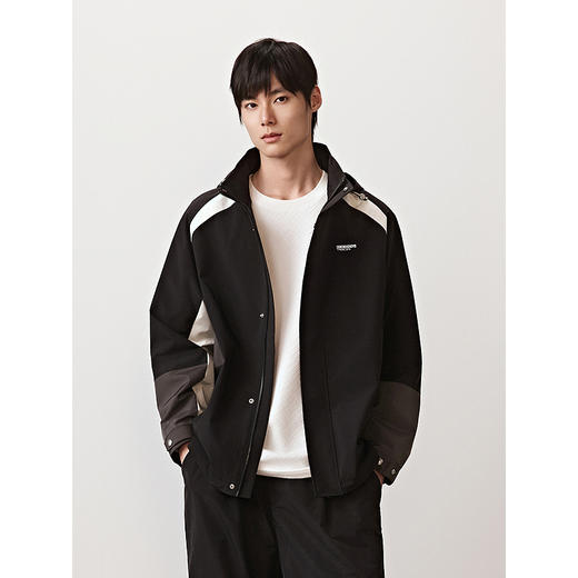 GXG男装 户外拼色设计连帽夹克男运动休闲外套上衣  2025秋季新品 商品图3