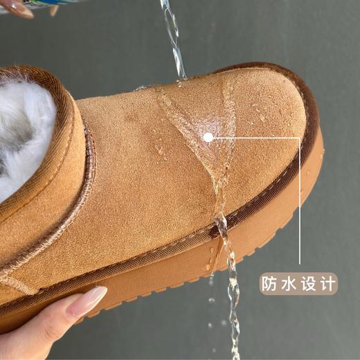周冬雨同款牛皮雪地靴5853    增高4cm、头层牛皮‼️ 商品图7