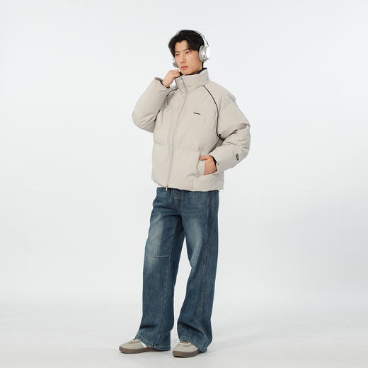 时尚撞色简约立领拼条棉服-纪念日百货门店同款167344041 商品图3