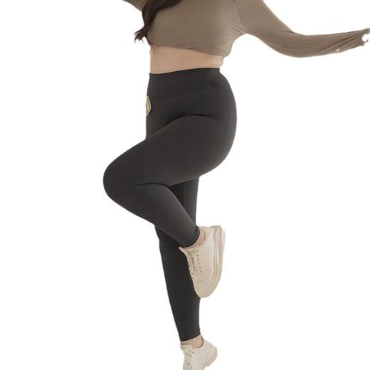 高品质阿尔巴斯山羊绒 厚实紧身复合保暖瑜伽裤白色九分裤打底裤 商品图4