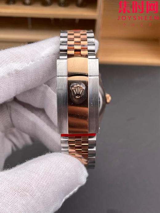 劳力士 VS日志36系列 间金款格子纹36mm 男士腕表 3235机 五珠带 表径36mm 小手腕福音 商品图7