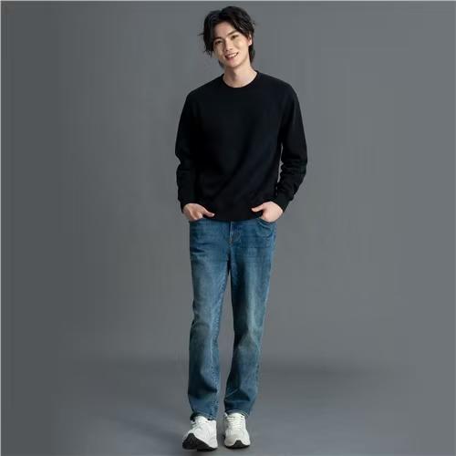 佐丹奴男装25年新款180度腰头抓绒牛仔裤01115607 商品图1