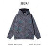 SDSA男士秋冬新款痞帅男装简约水波纹字母连帽卫衣百搭时尚上衣 商品缩略图0