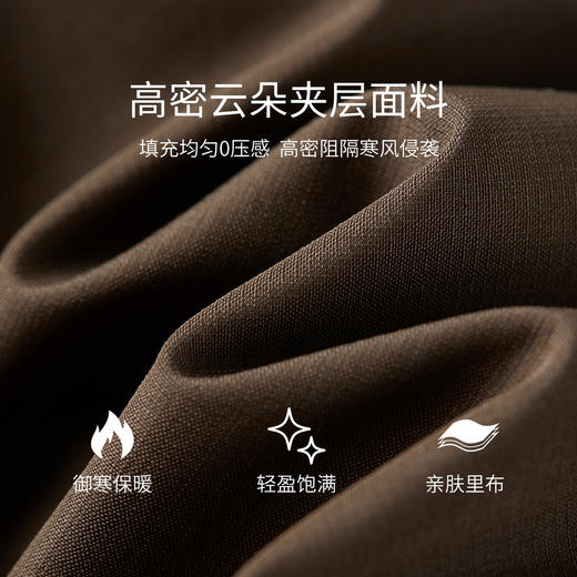 【内购】【聚暖衣】简约通勤撞色格纹立领/翻领拉链宽松保暖短款面包棉服-W54ME4667 商品图4