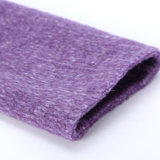 QH912斯尔丽2025新款薄滑爽软糯双面呢杂花一手长双排扣大衣 商品图7