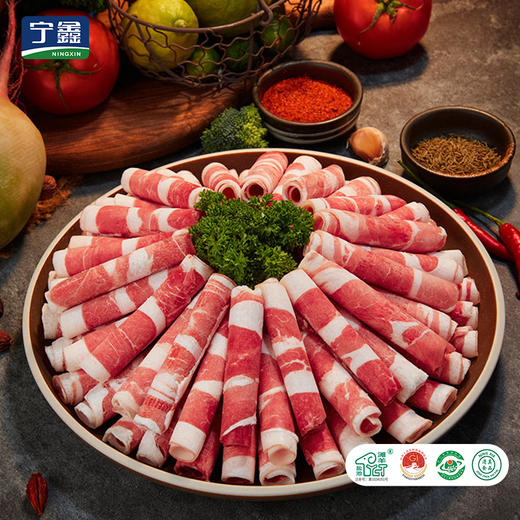 宁鑫盐池滩羊羊肉卷300g*3袋 新鲜屠宰滩羊 开袋即煮 商品图0