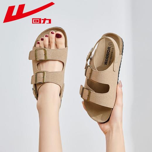 回力勃肯凉鞋女外穿夏季新款百搭凉拖鞋舒适沙滩鞋复古文艺女鞋子 商品图1