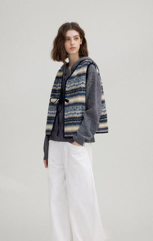 费尔岛Vintage毛茸茸复古氛围感百搭马甲 商品图10