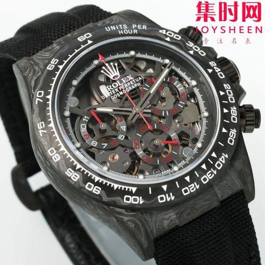 超轻 超轻 超轻！夜光神器！劳力士 Diw迪通拿碳纤维系列 改装迪通拿镂空款 高端改装4130机 男士腕表 镂空碳纤维迪通拿（超级夜光壳定制版） 商品图1