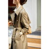 【内购】简约个性飒美复古双排扣腰带中长款风衣-153FA3910X 商品缩略图2
