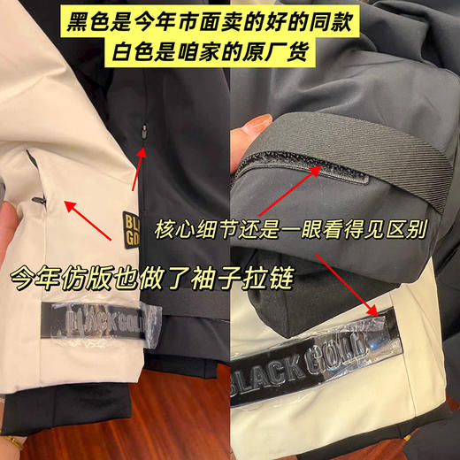 重磅源厂！黑金飞天鹅绒！【何超莲/杨幂同款】高*梵4.0七分风衣冲锋服 商品图10