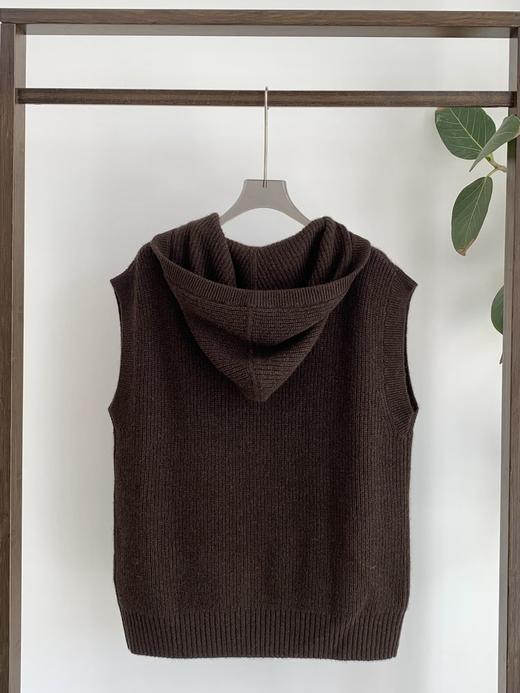 YS2026-针织衫拉链连帽马甲【Hera&Song】 商品图1