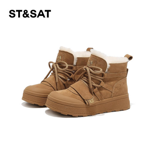 星期六户外防滑保暖厚绒雪地靴SSD411AT7A 商品图6