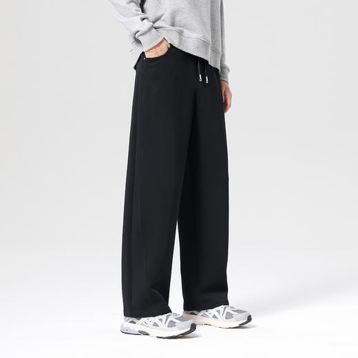 gxg.jeans男装 男士休闲裤25秋款宽松高弹力百搭日常通勤长裤舒适系带阔腿裤K&C 商品图5