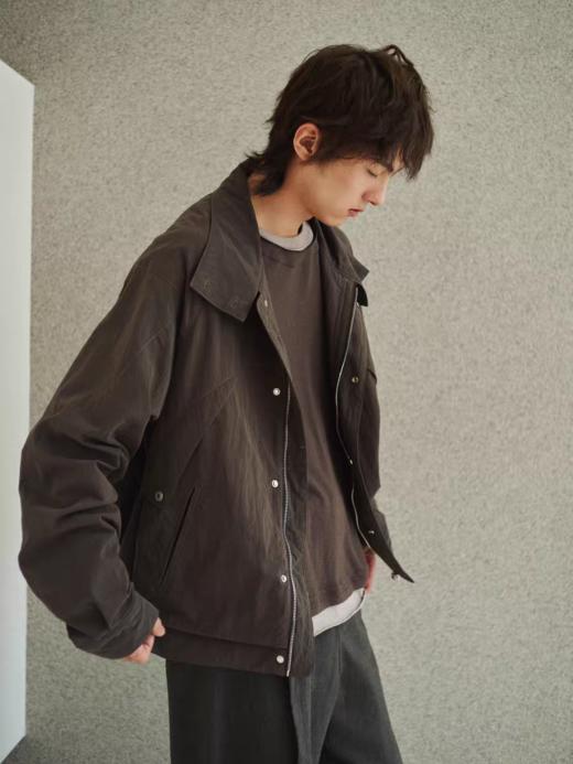 共和GongheRepub/GH24040/暮紫茧型高领夹克 商品图0