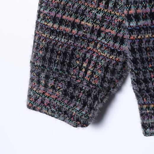 WY1340SDSA男士秋冬新款痞帅男装美式复古彩色格子抽绳连帽卫衣宽松潮流 商品图4