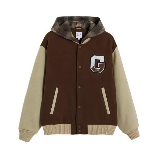 GAP 179.9元 连帽棒球服 (线上线下同时在售不保证有货，活动款不退不换介意勿拍) 619163-GJ 商品图0